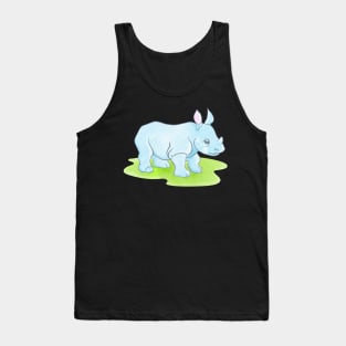 Baby Blue Rhino Tank Top